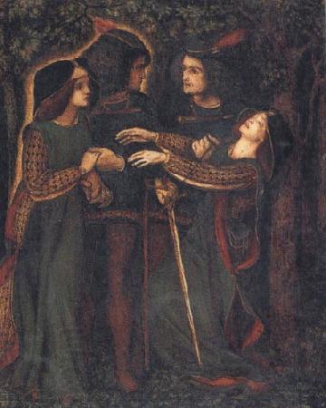 Dante Gabriel Rossetti How They Met Themselves China oil painting art